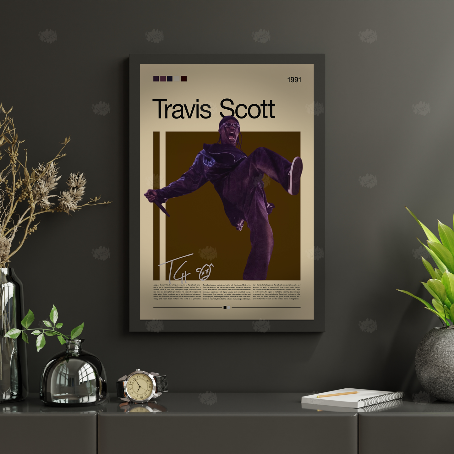 Travis Scott Poster – Rapper Wall Art – Hip Hop Print – Astroworld Retro Poster – Gift for Music Lovers - Utopia Tour - time to Rage