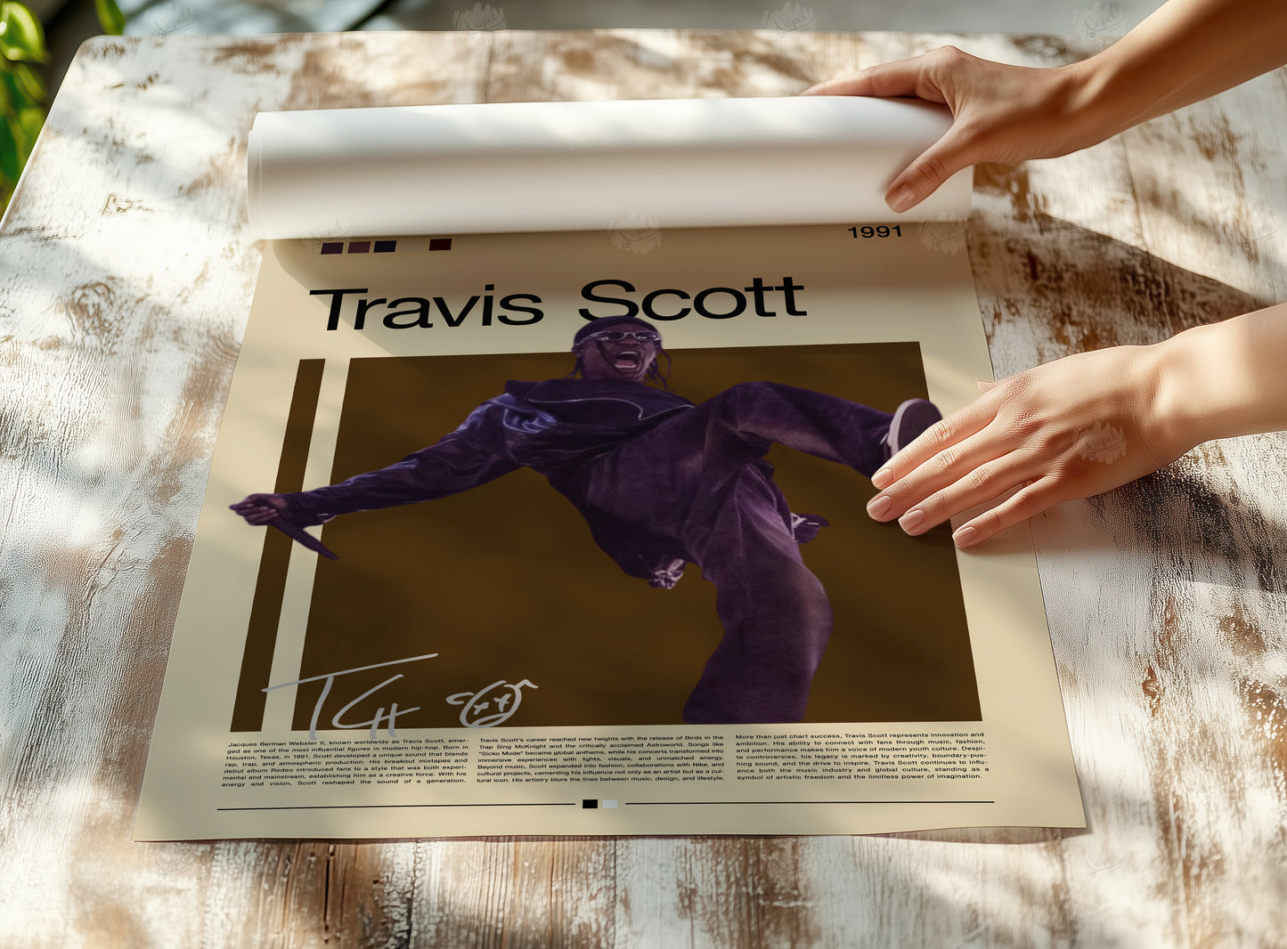 Travis Scott Poster – Rapper Wall Art – Hip Hop Print – Astroworld Retro Poster – Gift for Music Lovers - Utopia Tour - time to Rage
