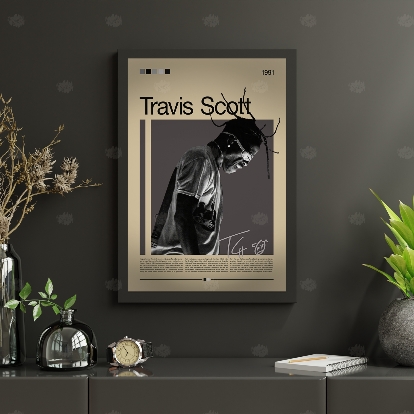 Travis Scott Poster – Rapper Wall Art – Hip Hop Print – Astroworld Retro Poster – Gift for Music Lovers - Utopia Tour - time to Rage