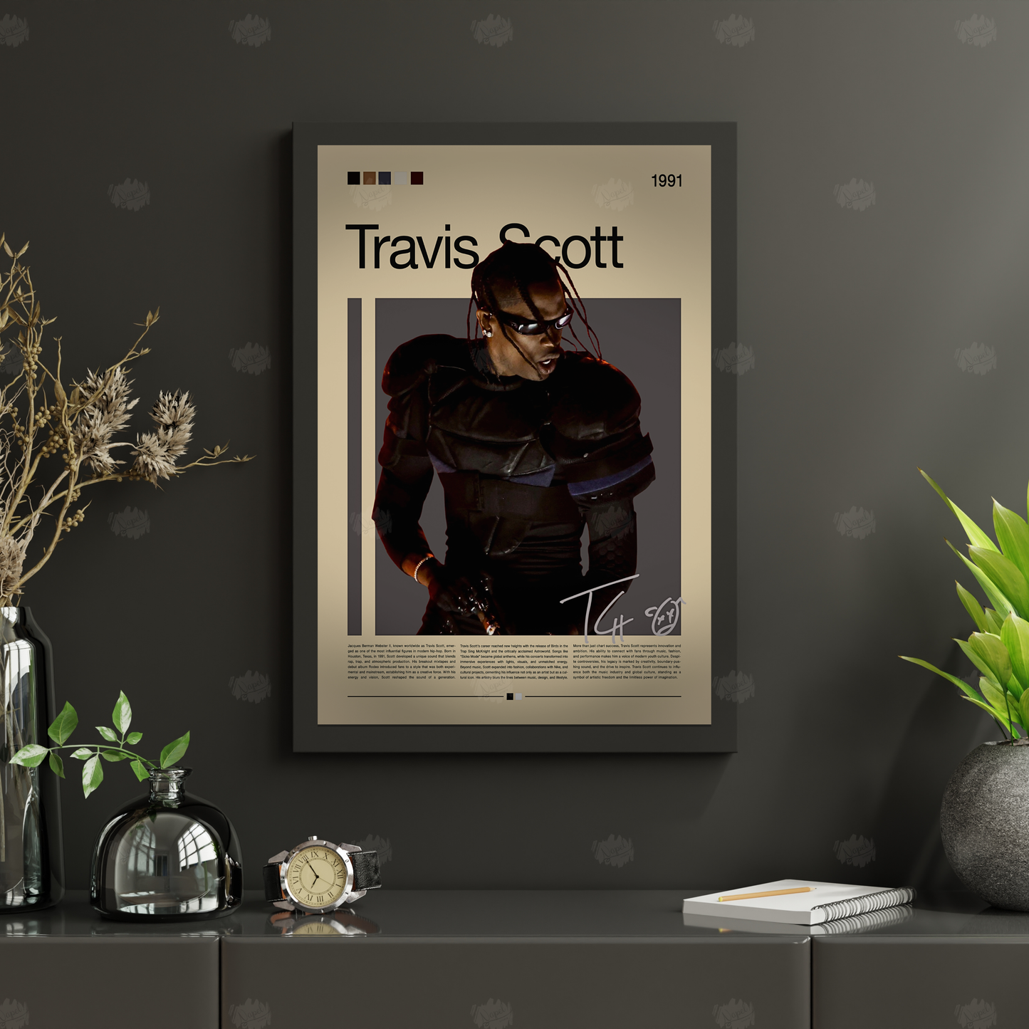 Travis Scott Poster – Rapper Wall Art – Hip Hop Print – Astroworld Retro Poster – Gift for Music Lovers - Utopia Tour - time to Rage