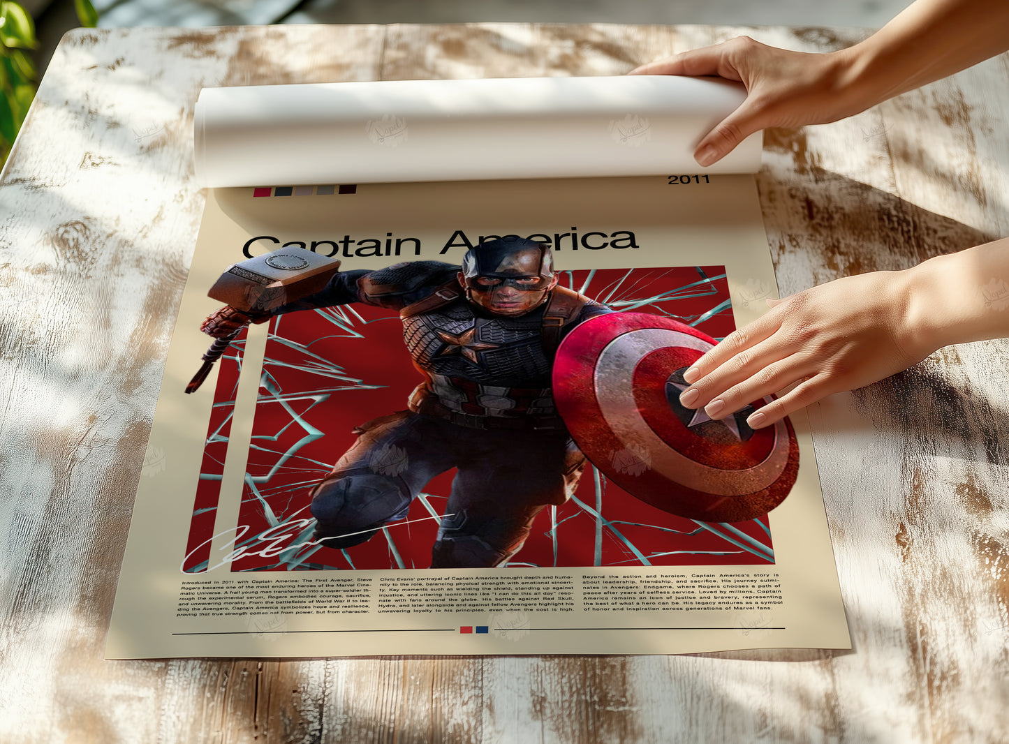 Captain America Poster  Marvel Superhero Wall Art  Avengers Print  Retro Comic Poster Gift for Marvel Fans Comic Kunstdruck
