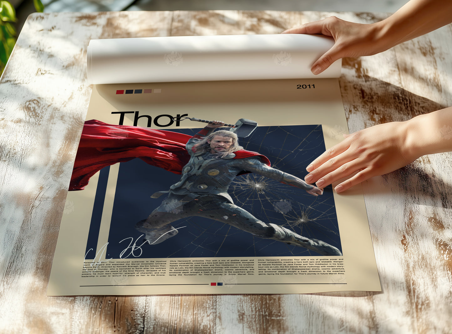Thor Poster, Marvel Filmplakat, Chris Hemsworth Wandkunst, Digital & Physisch, Superheld Poster, Kino Deko, Avengers Poster, for Movielover