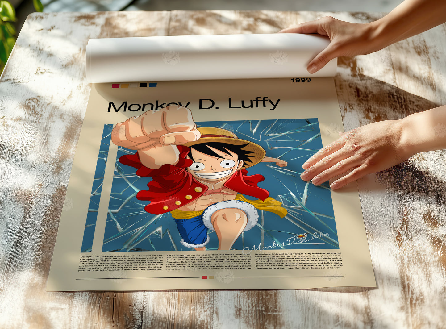 Monkey D. Luffy Poster  One Piece Anime Wall Art  Pirate Manga Print  Straw Hat Crew Poster  Gift for Anime Lovers