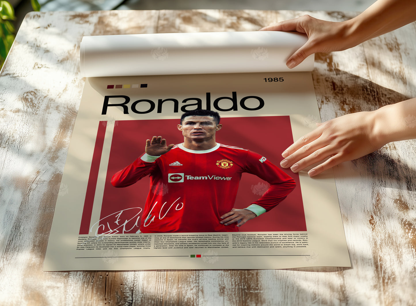 Cristiano Ronaldo Poster, Fußball Wandkunst Wohnzimmer, Fußball Druck, CR7 Sportplakat, Ronaldo Digital Download, Geschenk für Fußballfans