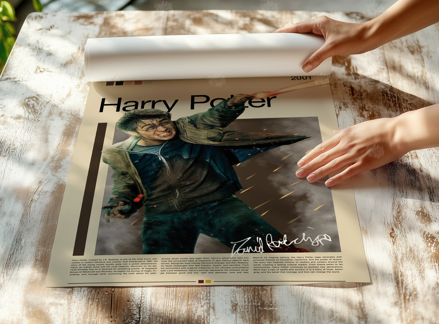 Harry Potter Poster Magical Movie Wall Art Hogwarts Print  Retro Fantasy Poster  Gift for Potterheads & Film Lovers