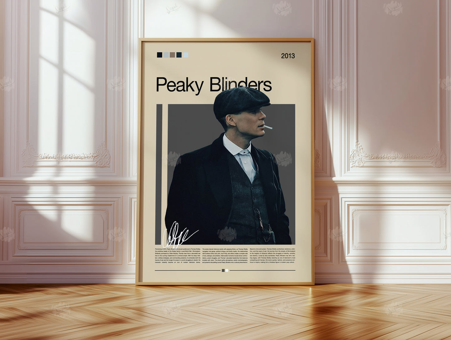 Peaky Blinders Poster Thomas Shelby Wall Art Retro Gangster Print  Cult TV Show Poster Gift for Series & Movie Fans