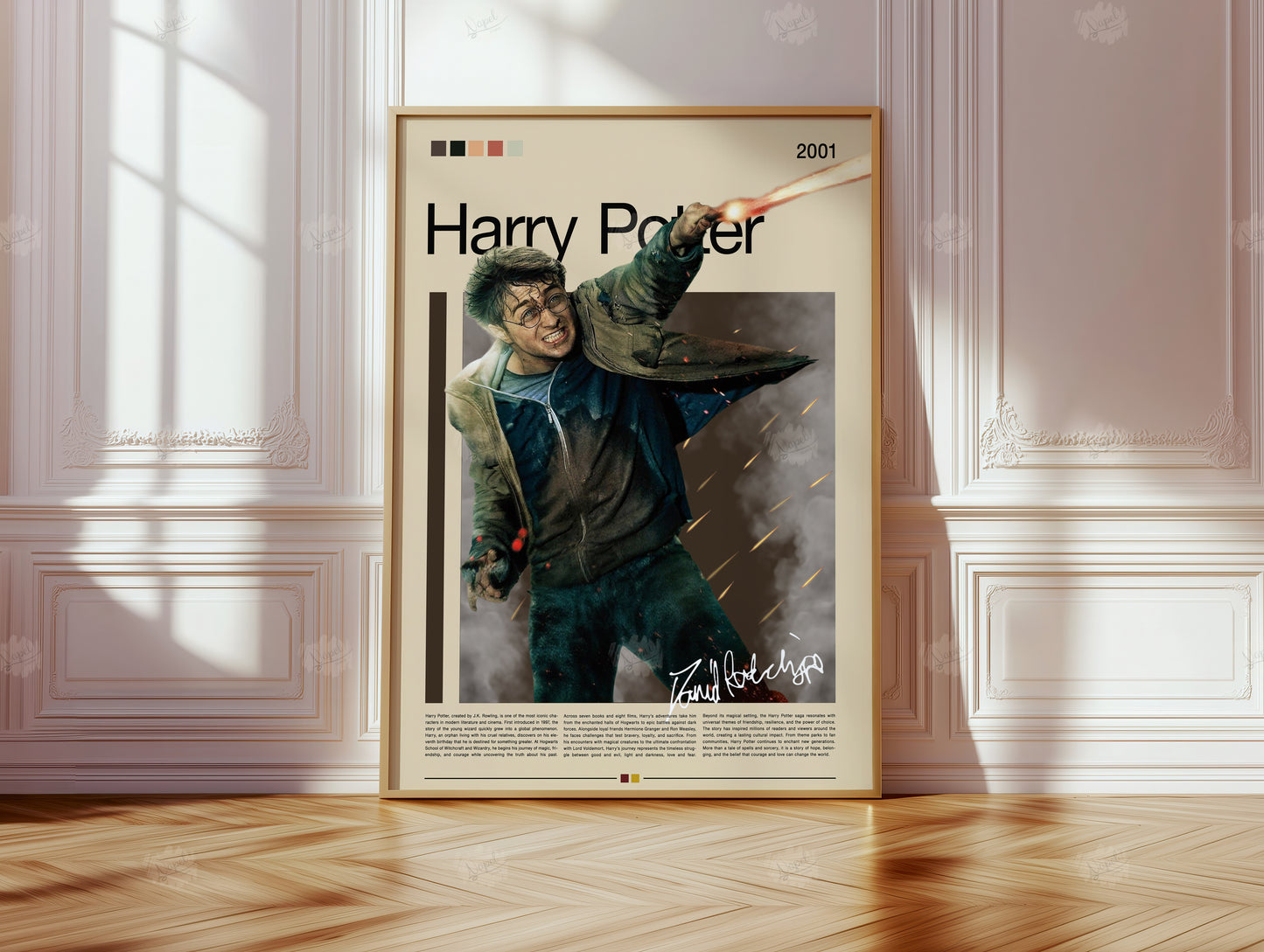 Harry Potter Poster Magical Movie Wall Art Hogwarts Print  Retro Fantasy Poster  Gift for Potterheads & Film Lovers