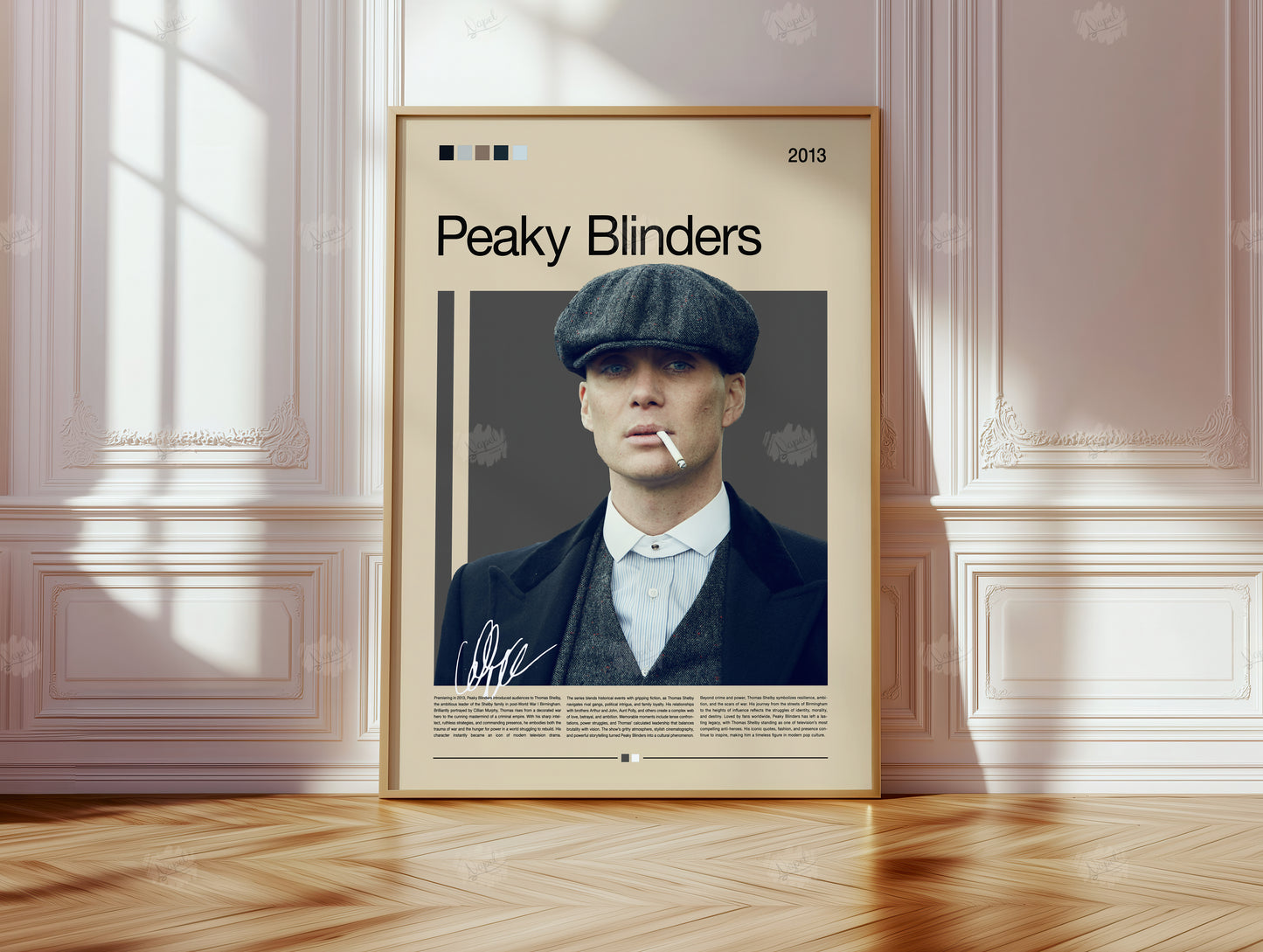 Peaky Blinders Poster Thomas Shelby Wall Art Retro Gangster Print  Cult TV Show Poster Gift for Series & Movie Fans