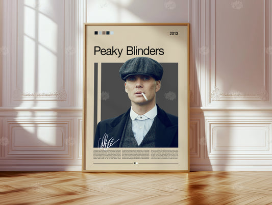 Peaky Blinders Poster Thomas Shelby Wall Art Retro Gangster Print  Cult TV Show Poster Gift for Series & Movie Fans