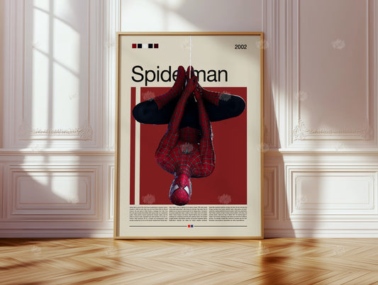Spider-Man Poster, Marvel Wandkunst, Superhelden Filmplakat Digital & Print, Comic Poster, Kinderzimmer Deko, Geschenkidee